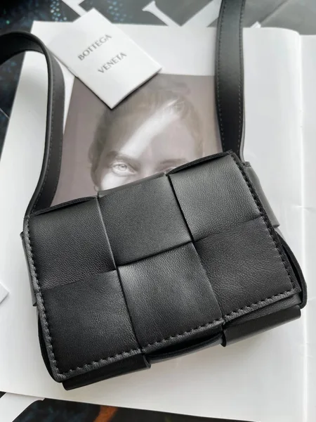 Bottega Veneta Candy Cassette Bag In Black Lambskin product view 5