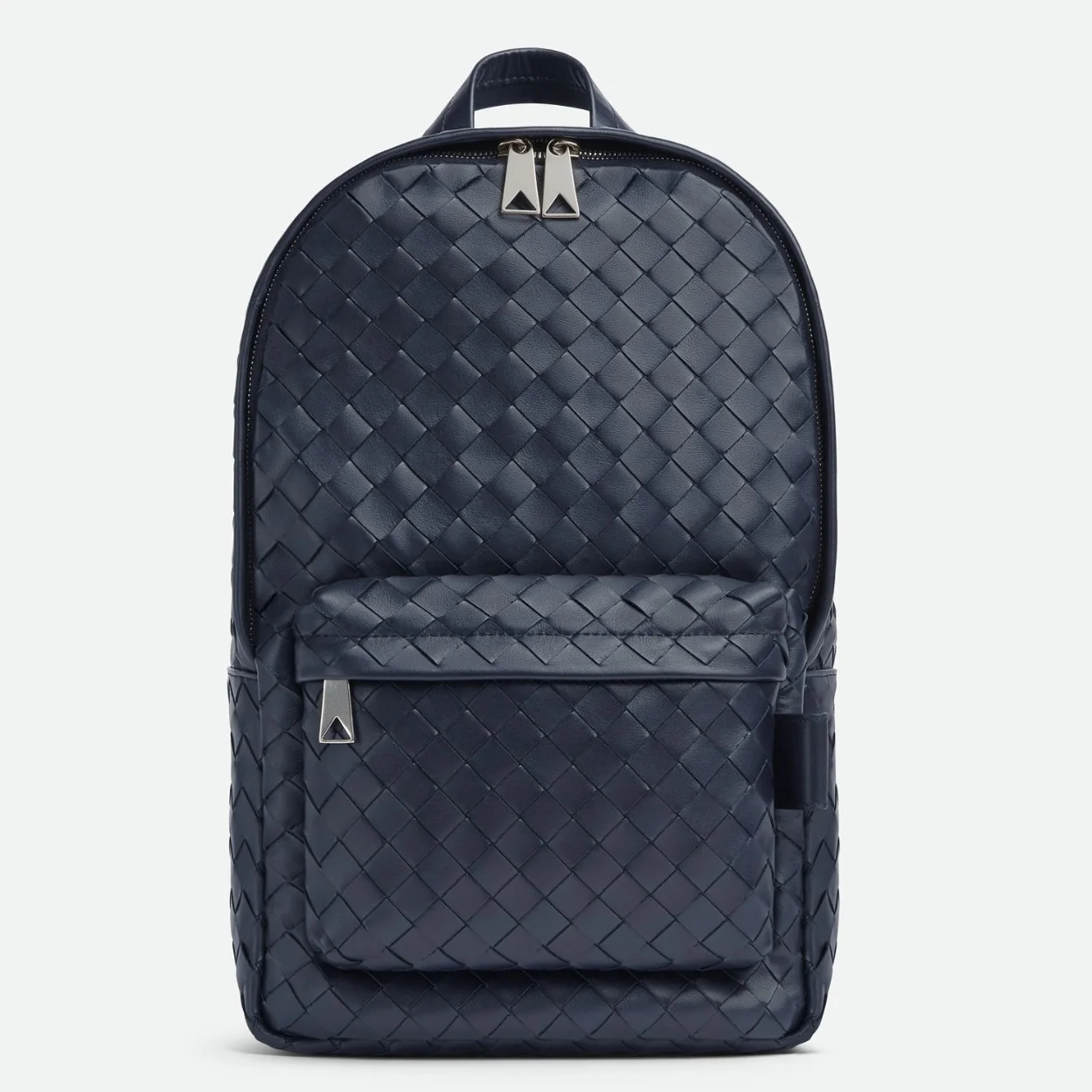 Bottega Veneta Small Backpack In Dark Blue Intrecciato Calfskin product view 1
