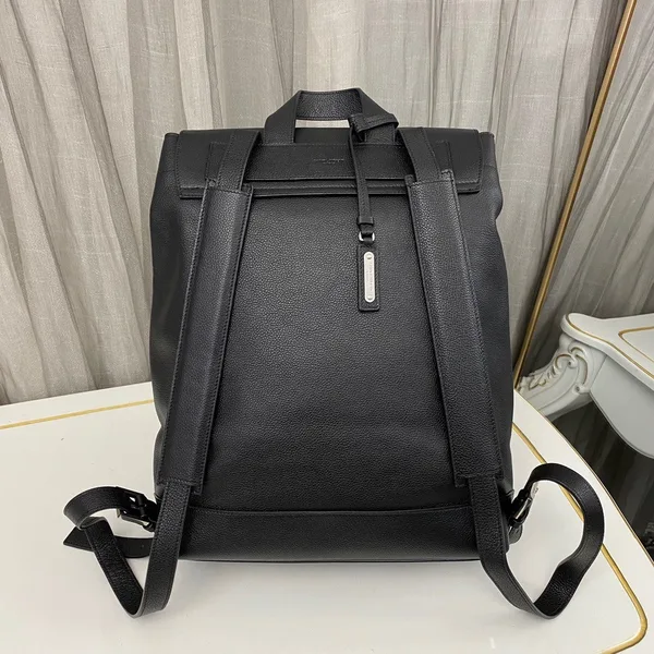 Saint Laurent Sac De Jour Backpack In Black Grained Leather product view 5