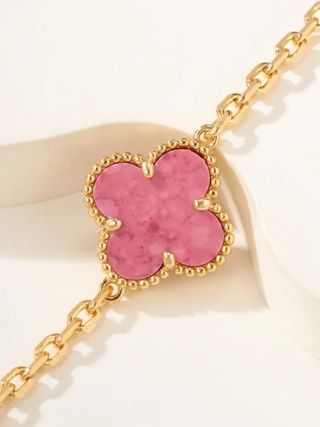 Van Cleef & Arpels Alhambra Pink Five-Clover Gold-Tone Bracelet product view 5