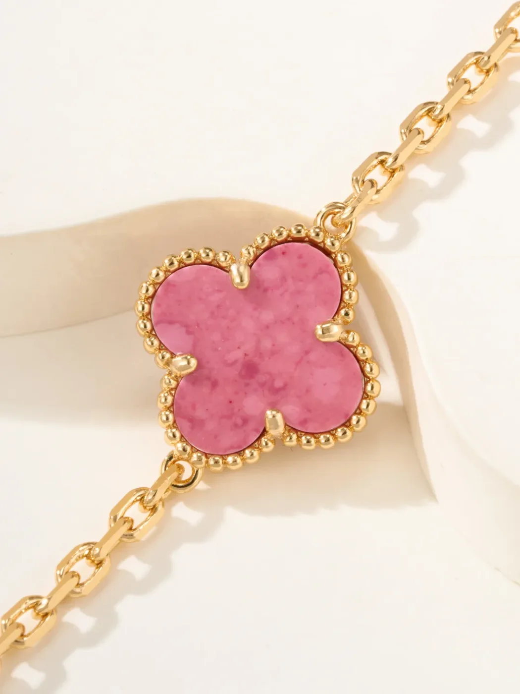 Van Cleef & Arpels Alhambra Pink Five-Clover Gold-Tone Bracelet product view 5