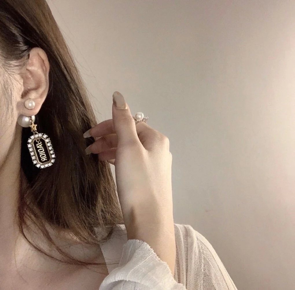Dior Tribales Earrings In Antique Gold-Tone and Palladium-Finish Metal product view 3