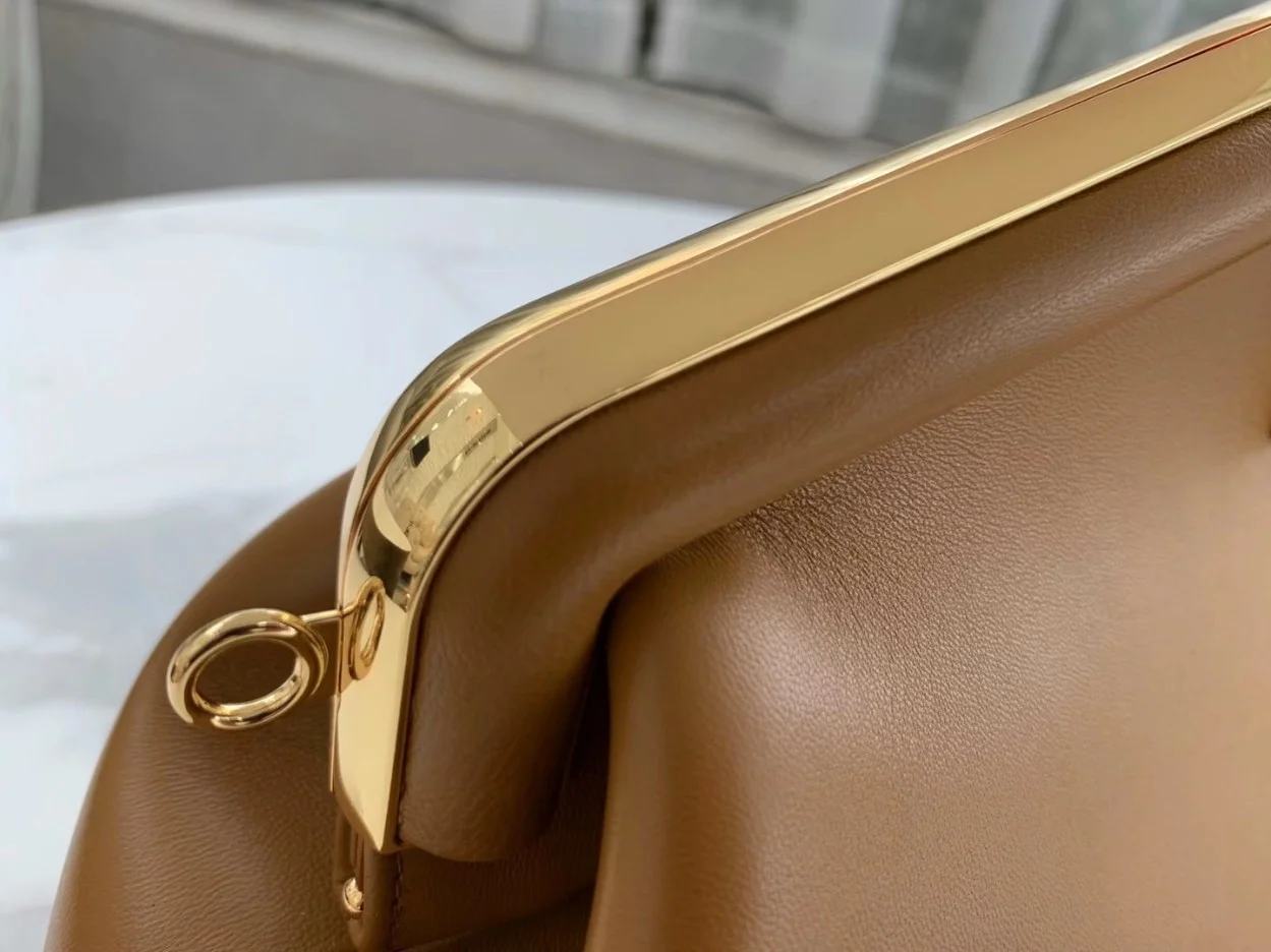 Fendi First Medium Bag In Brown Nappa Leather product view 2