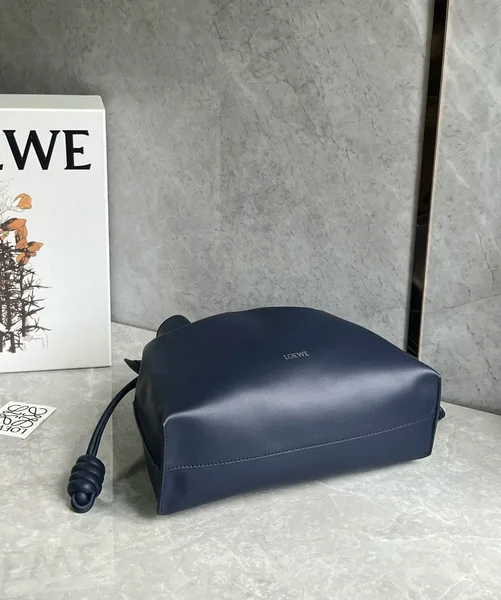 Loewe Flamenco Clutch Bag in Abyss Blue Nappa Calfskin product view 2