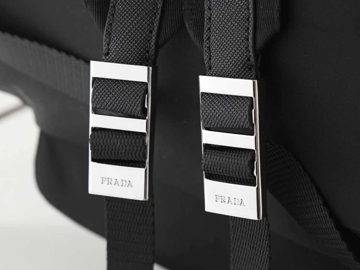 Prada Backpack in Black Re-Nylon product view 10