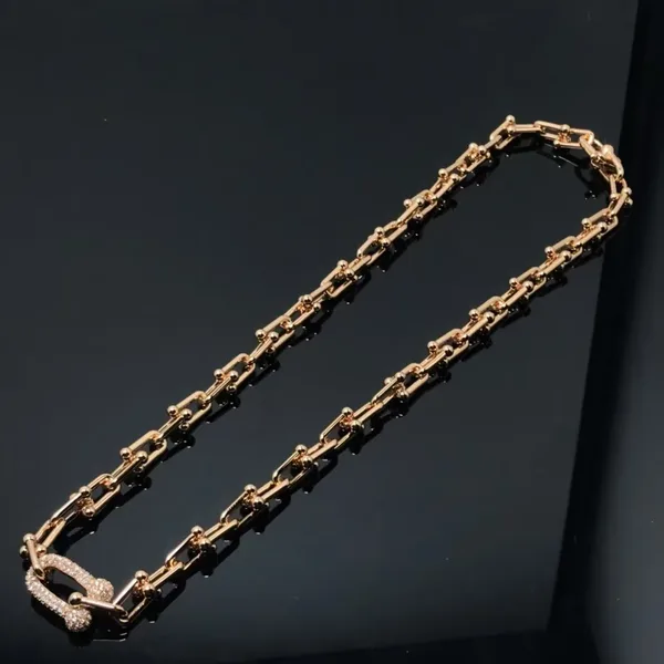 Tiffany & Co. HardWear Elongated Link Pendant Necklace Rose-Tone product photo