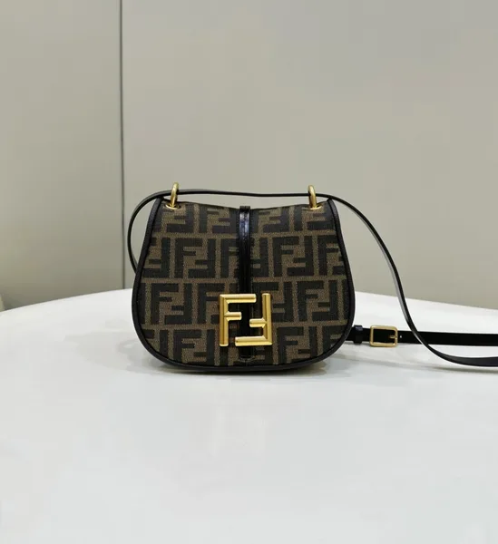Fendi C’mon Small Bag in FF Jacquard Fabric product view 2