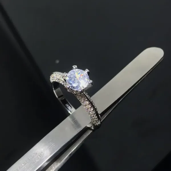 Tiffany & Co. Round Solitaire-Effect Ring Silver-Tone product view 4