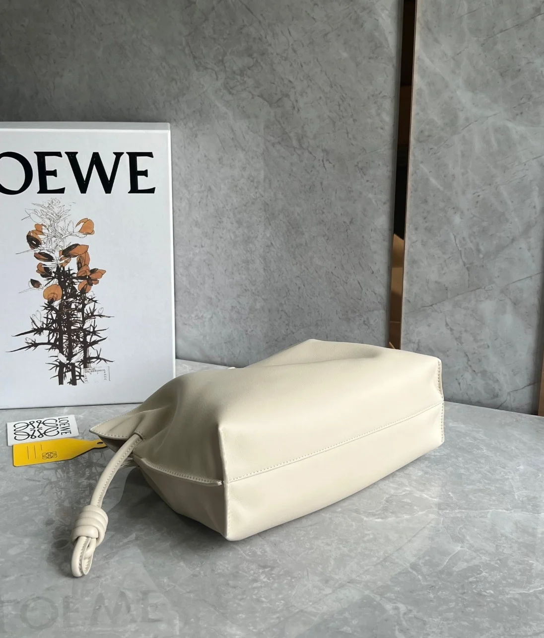 Loewe Flamenco Clutch Bag In Angora Calfskin product view 6