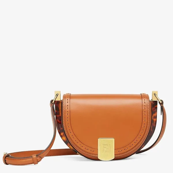 Fendi Moonlight Saddle Bag In Brown Calfskin product photo