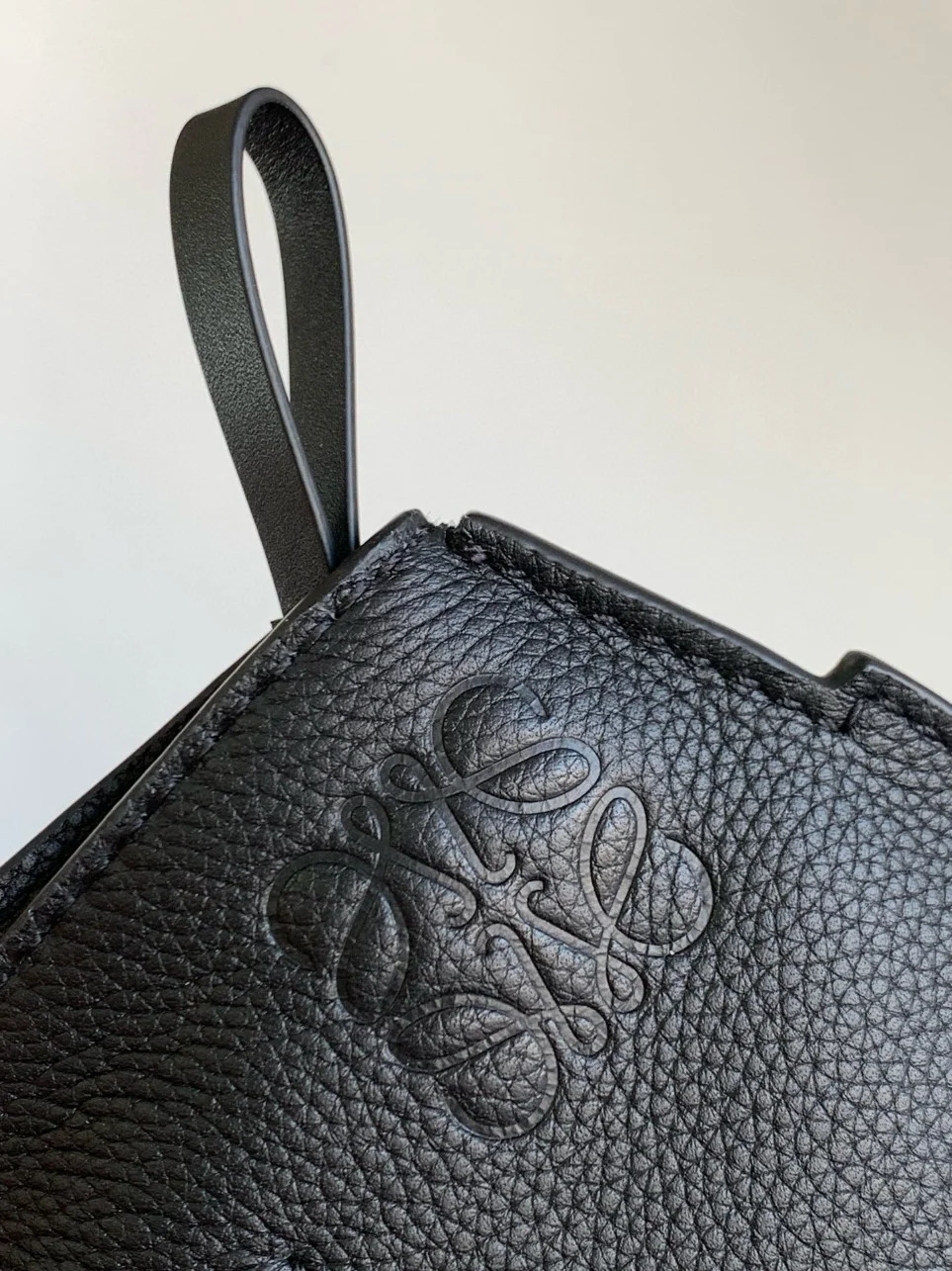 Loewe Anton Sling Bag in Black Grained Calfskin product view 4