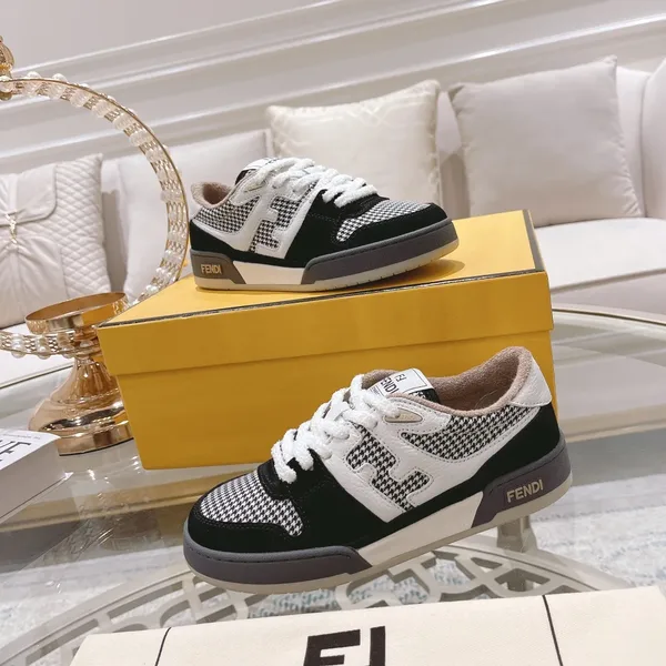 Fendi Match 2024 Sneakers Black White Low product view 6