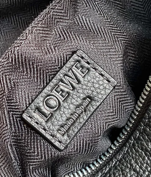 Loewe Military Backpack in Black Grained Leather product view 10