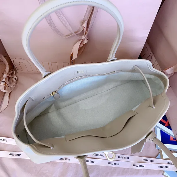 Miu Miu Aventure Leather Bag — White product view 9