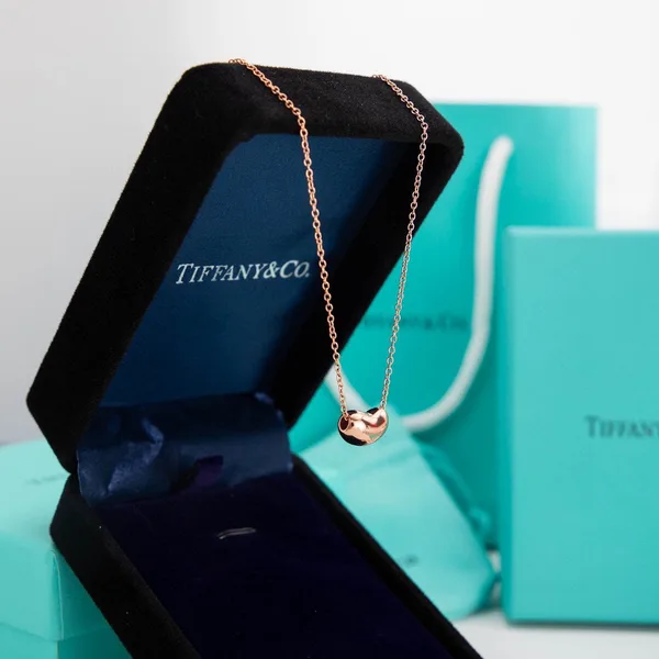 Tiffany & Co. Bean Pendant Necklace Rose-Tone product view 2