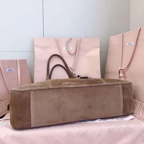 Miu Miu Vivant Bag — Brown Suede product view 4