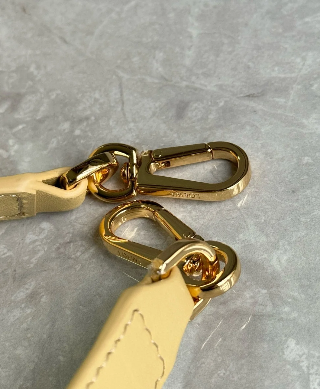 Loewe Featherlight Puzzle Small Bag in Dark Butter Nappa Lambskin product view 3