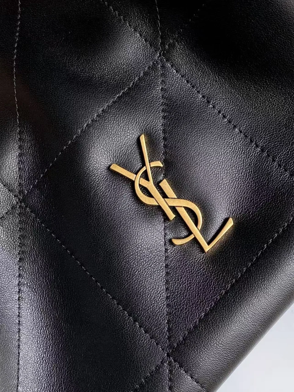 Saint Laurent Jamie Shoulder Pouch in Black Lambskin product view 9