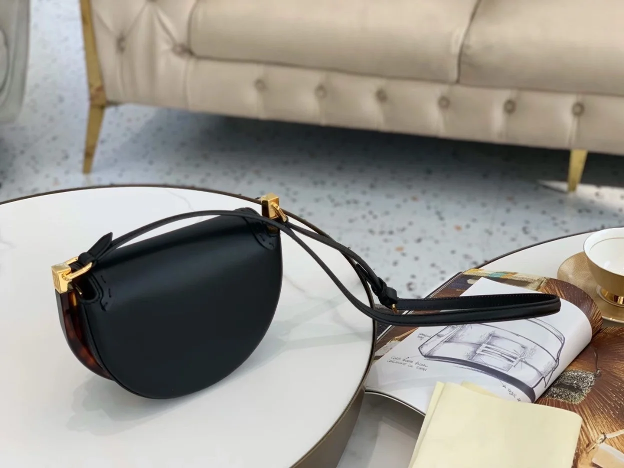 Fendi Moonlight Saddle Bag In Black Calfskin product view 3
