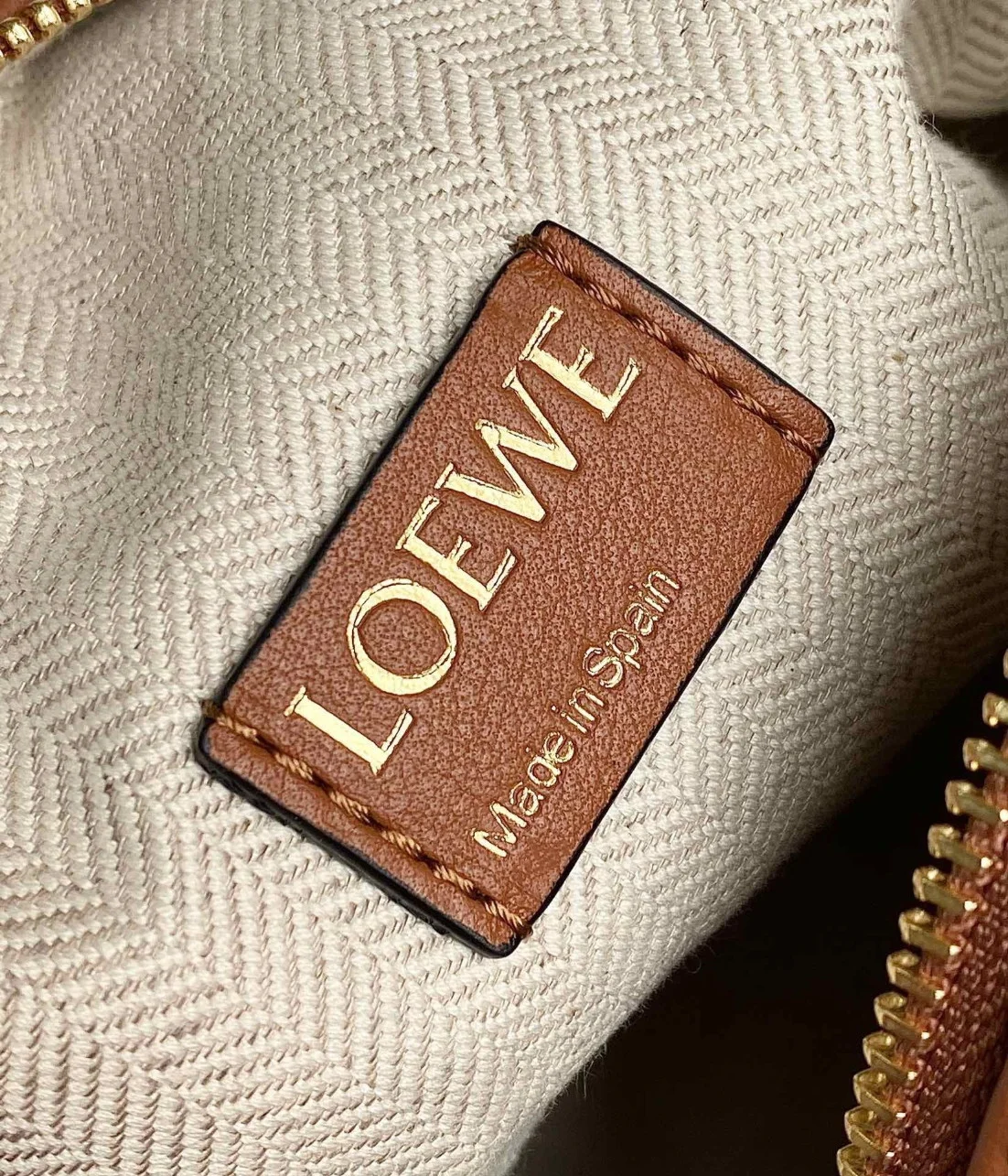 Loewe Cubi Medium Bag in Ecru Anagram Jacquard product view 10