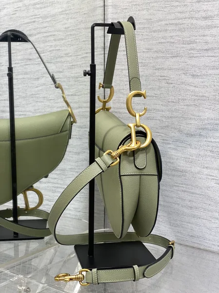 Dior Saddle Bag With Strap — Green product view 4