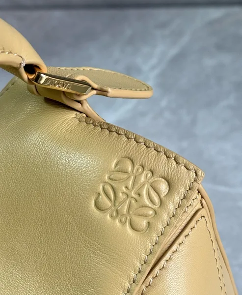 Loewe Featherlight Puzzle Small Bag in Dark Butter Nappa Lambskin product view 10