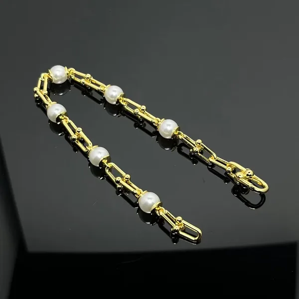 Tiffany & Co. HardWear Pearl-Effect Link Bracelet Gold-Tone product photo