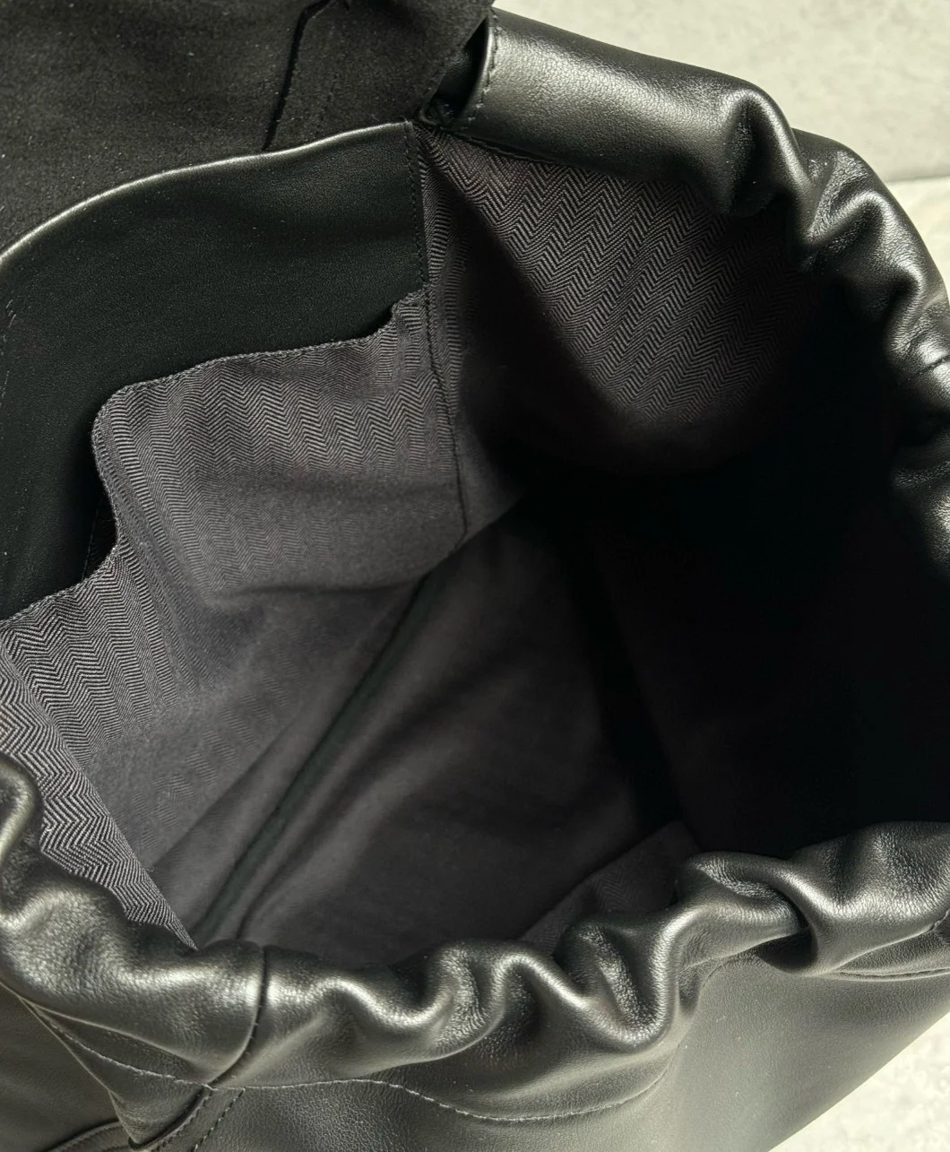 Loewe Flamenco Backpack in Black Supple Calfskin product view 3