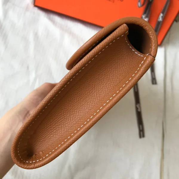 Hermes Jige Elan 29 Clutch Bag In Gold Epsom Leather product view 6