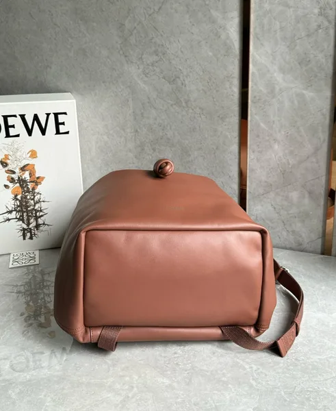 Loewe Flamenco Backpack in Brownie Supple Calfskin product view 3