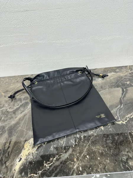Celine Small Crystal Pouch — Black product view 6