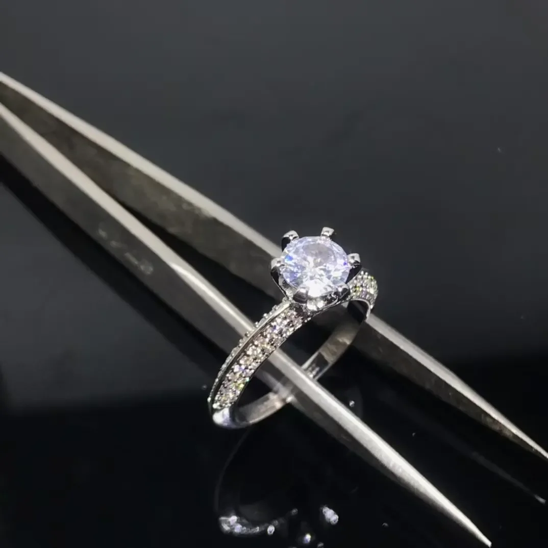 Tiffany & Co. Round Solitaire-Effect Ring Silver-Tone product view 1