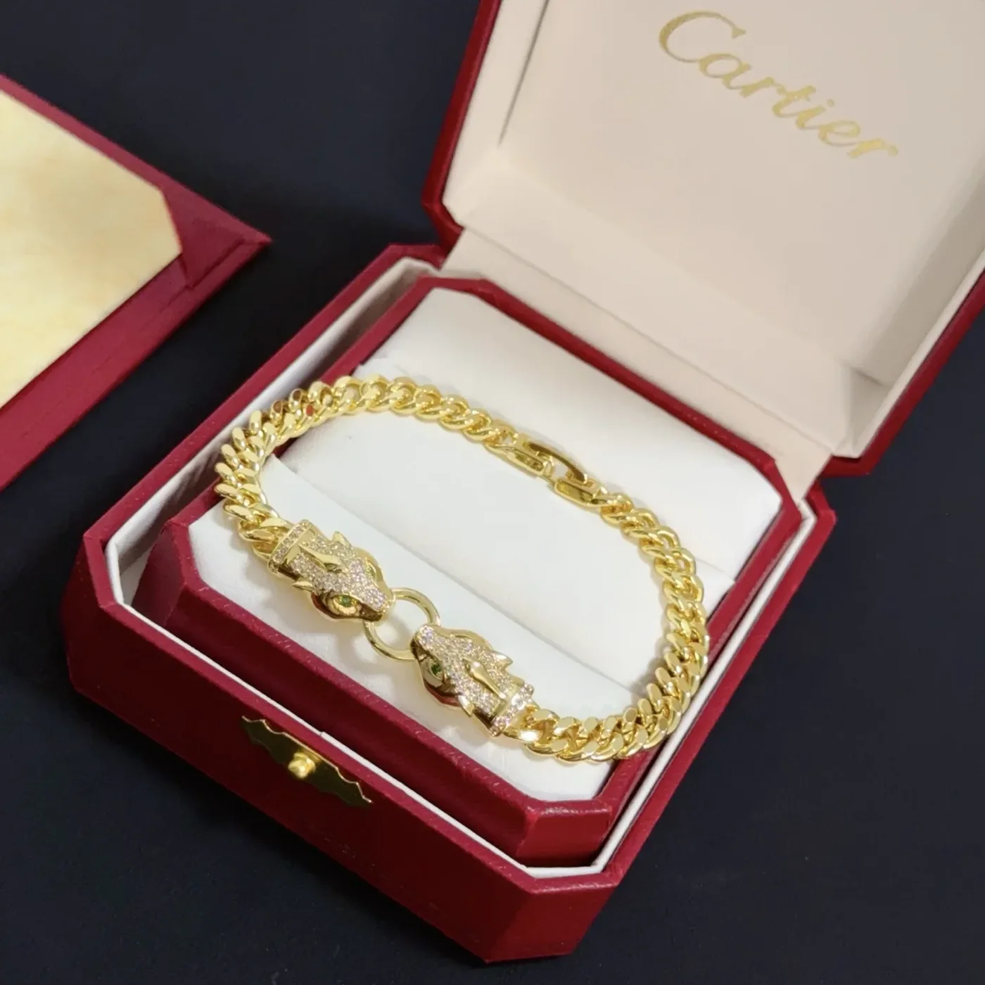 Cartier Panthere Gold-Tone Double Panther Chain Bracelet product view 2
