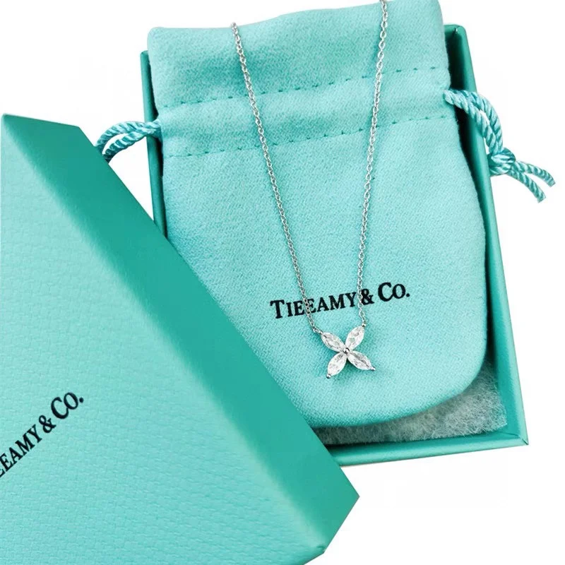 Tiffany & Co. Victoria Flower Pendant Necklace Silver-Tone product view 2