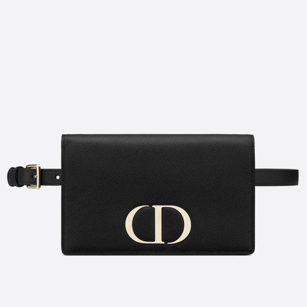 Dior 30 Montaigne 2 In 1 Belt Bag In Black Calfskin product view 1