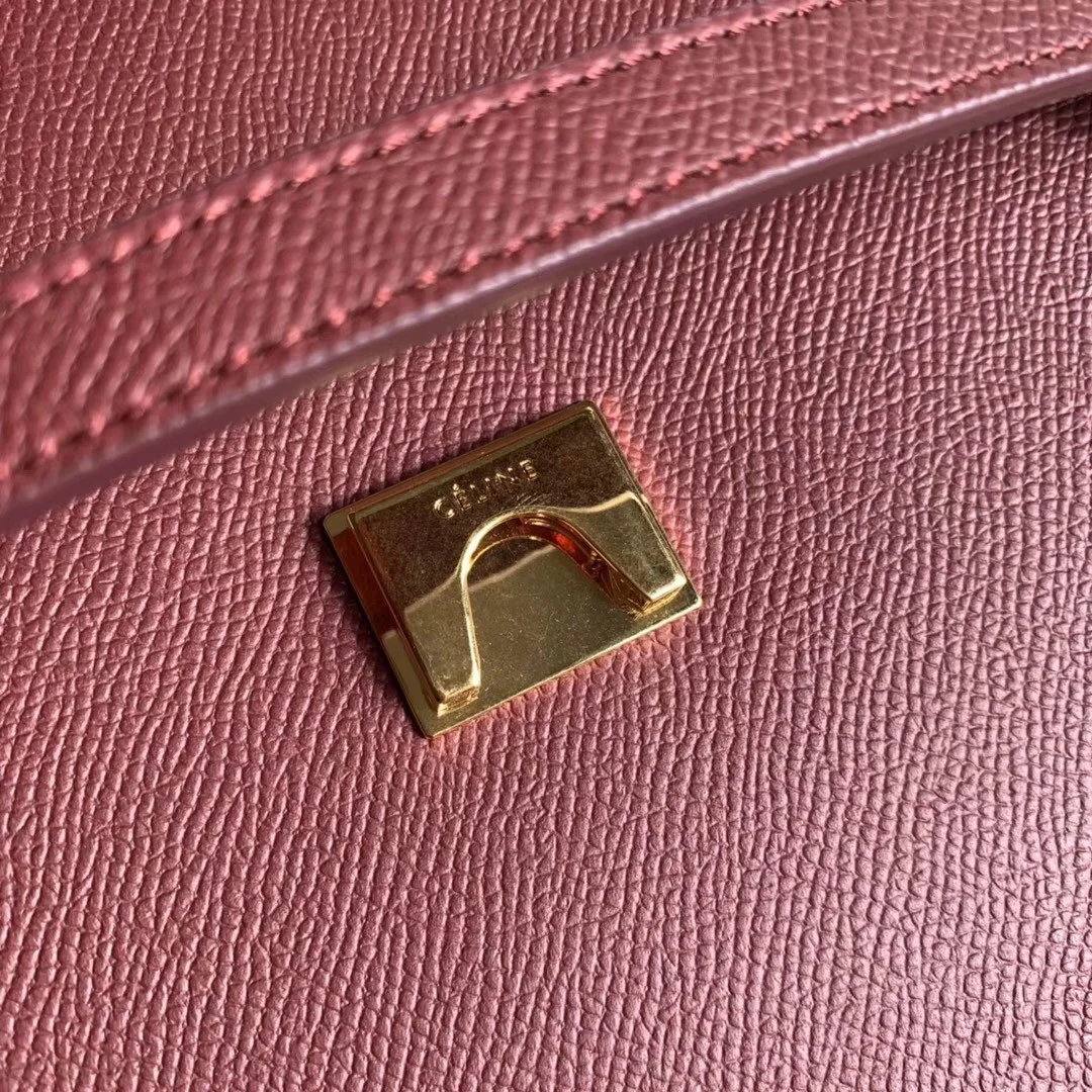 Celine Belt Mini Bag In Bordeaux Grained Calfskin product view 7