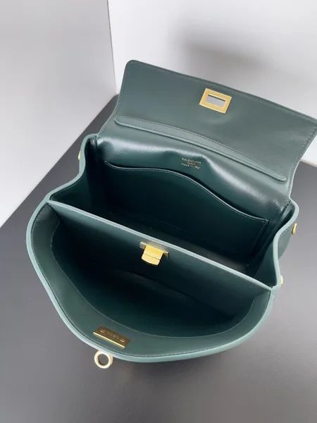 Balenciaga Rodeo Mini Bag in Dark Green Calfskin product view 3