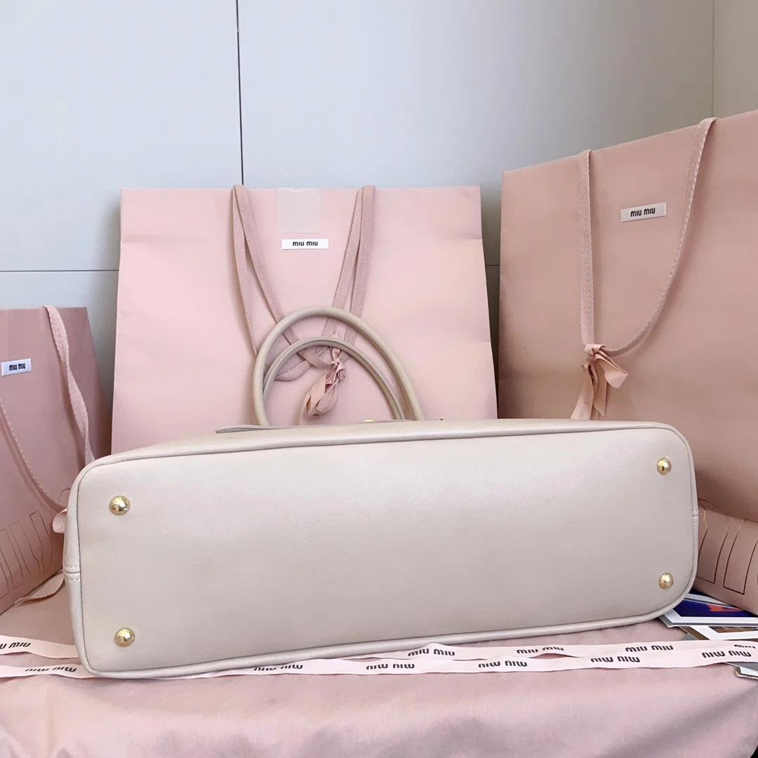 Miu Miu Aventure Leather Bag — White product view 4