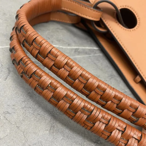 Loewe Anagram Small Tote In Brown Classic Calfskin product view 8