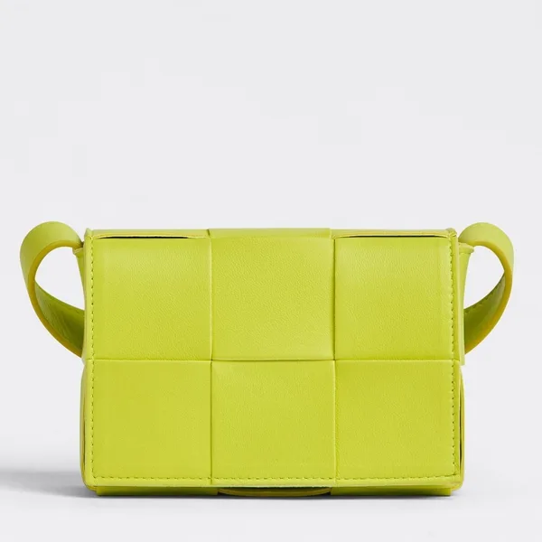 Bottega Veneta Candy Cassette Bag In Acid Kiwi Lambskin product photo