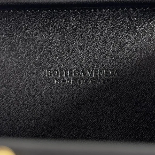 Bottega Veneta Knot Clutch with Chain in Black Intrecciato Lambskin product view 10
