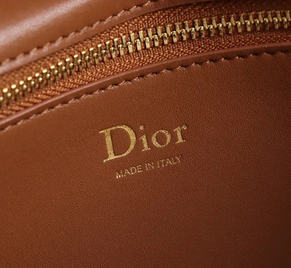 Medium Dior Médaillon Flap Bag — Brown product view 10