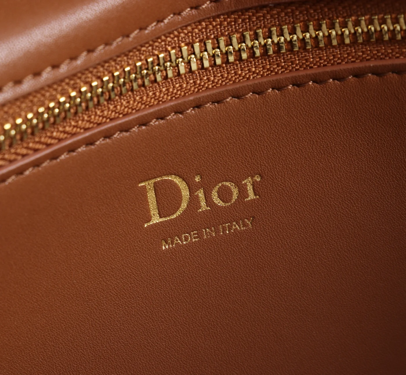 Medium Dior Médaillon Flap Bag — Brown product view 10