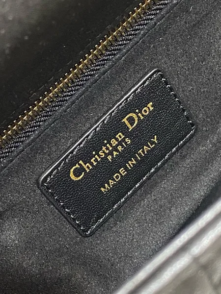 Dior Dioramour Small Lady Dior Bag in Black Cannage Lambskin product view 5