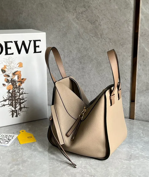Loewe Compact Hammock Bag in Sand Grained Calfskin product view 4