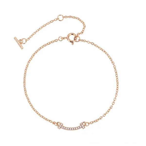Tiffany & Co. T Smile Chain Bracelet Rose-Tone product photo