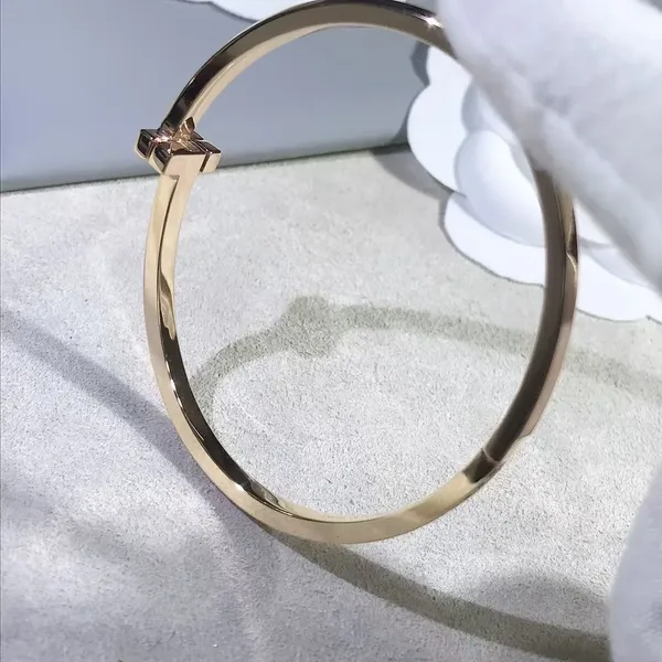 Tiffany & Co. T1 Narrow Half Pavé-Effect Hinged Bangle Two-Tone product view 4